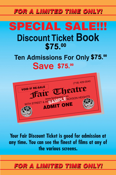 Discount Ticket Book